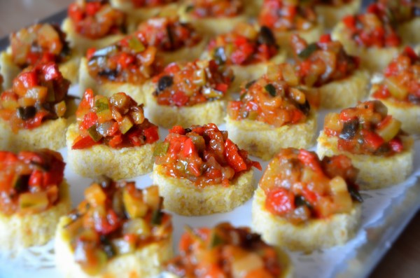 Rataouille sur lit Polenta