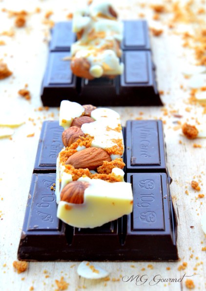 Tablettine de chocolat blanc aux Speculoos, noisettes et Amandes